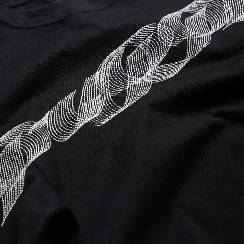 Purple Brand Ribbon Tee - Black