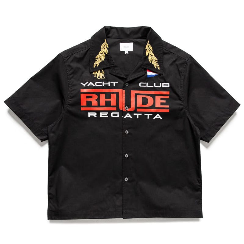 Rhude Regatta Club Shirt - Black/White