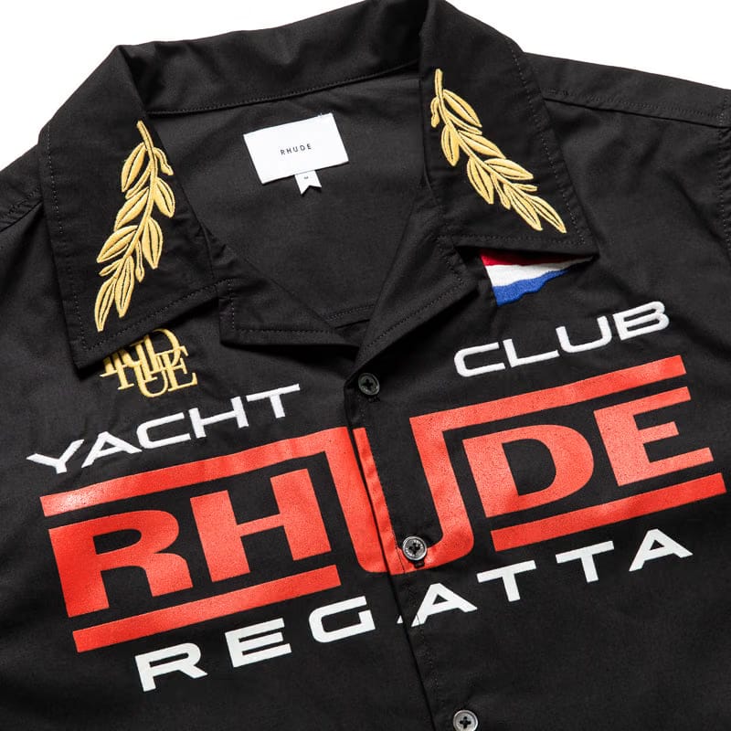 Rhude Regatta Club Shirt - Black/White