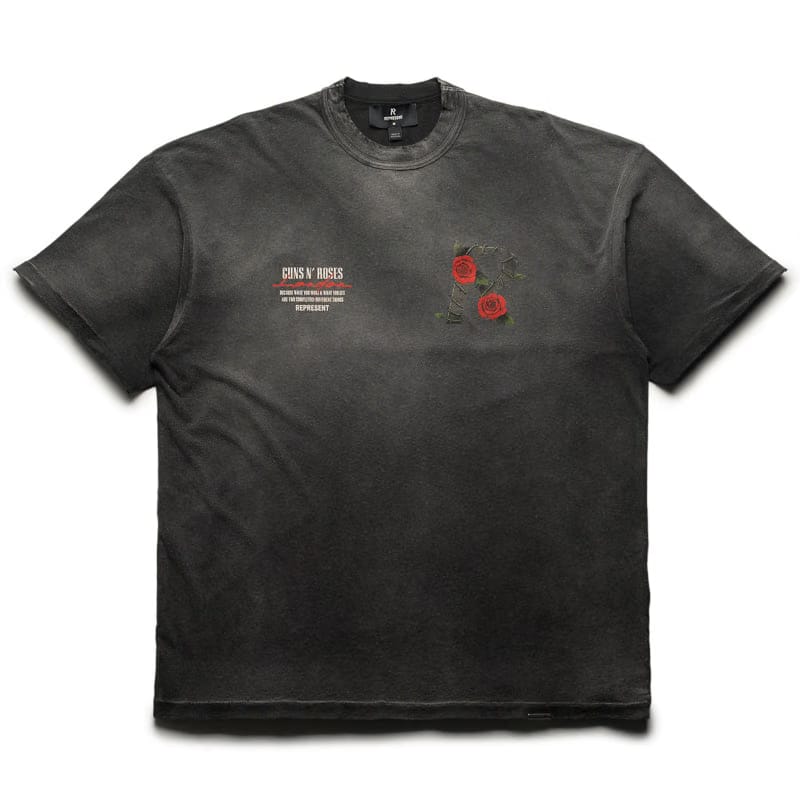 Represent Guns N' Roses x Represent Tour Tee - Stained Black