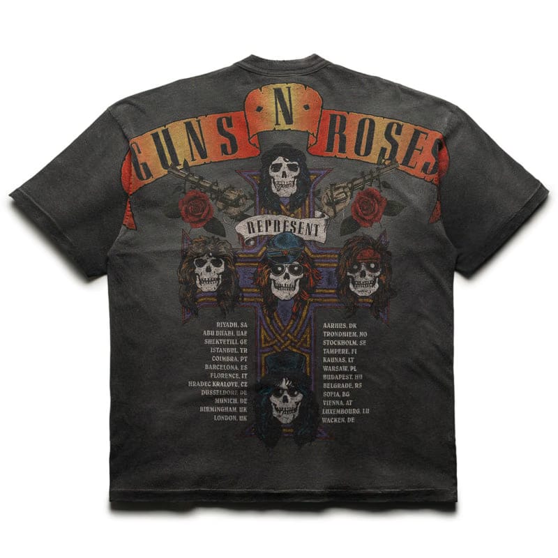 Represent Guns N' Roses x Represent Tour Tee - Stained Black