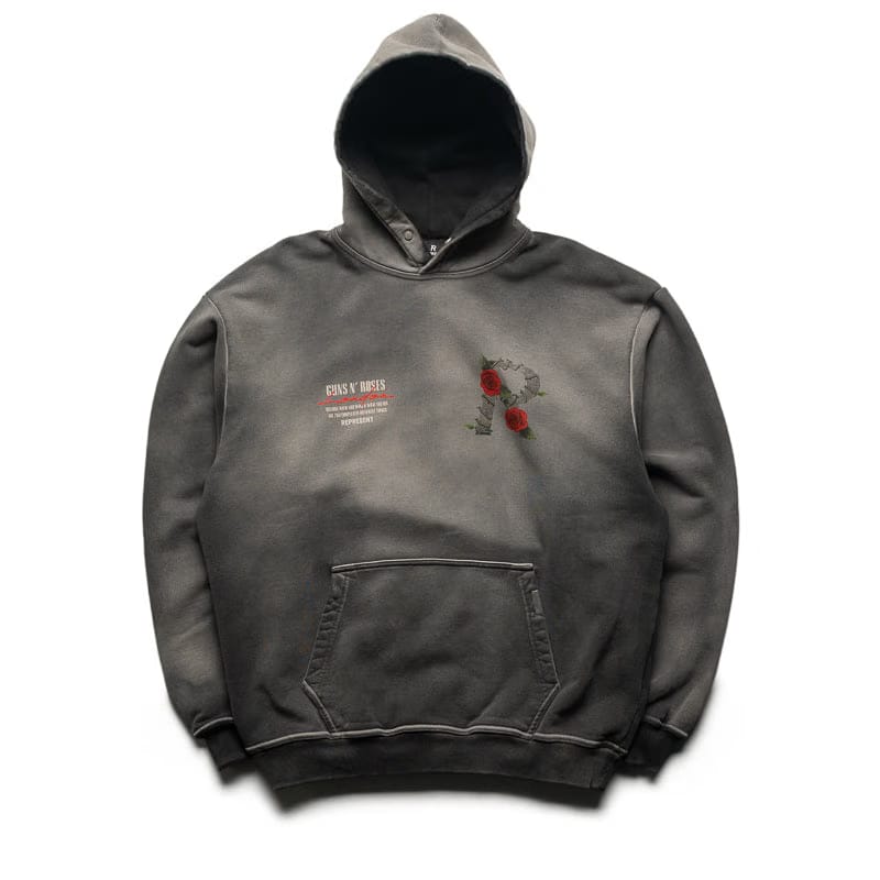 Represent Guns N' Roses x Represent Tour Hoodie - Stained Black