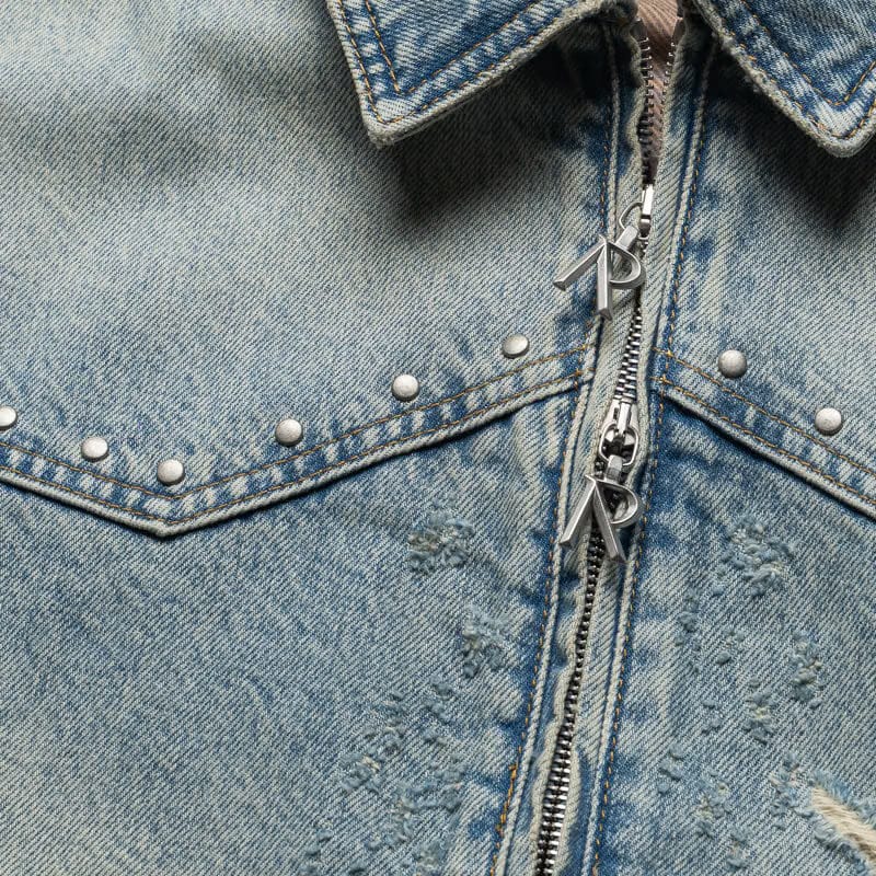 Represent Guns N' Roses x Represent Denim Jacket - Light Vintage Blue