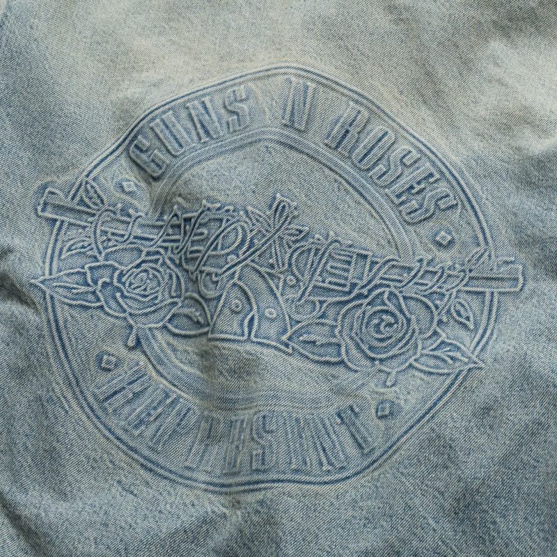Represent Guns N' Roses x Represent Denim Jacket - Light Vintage Blue