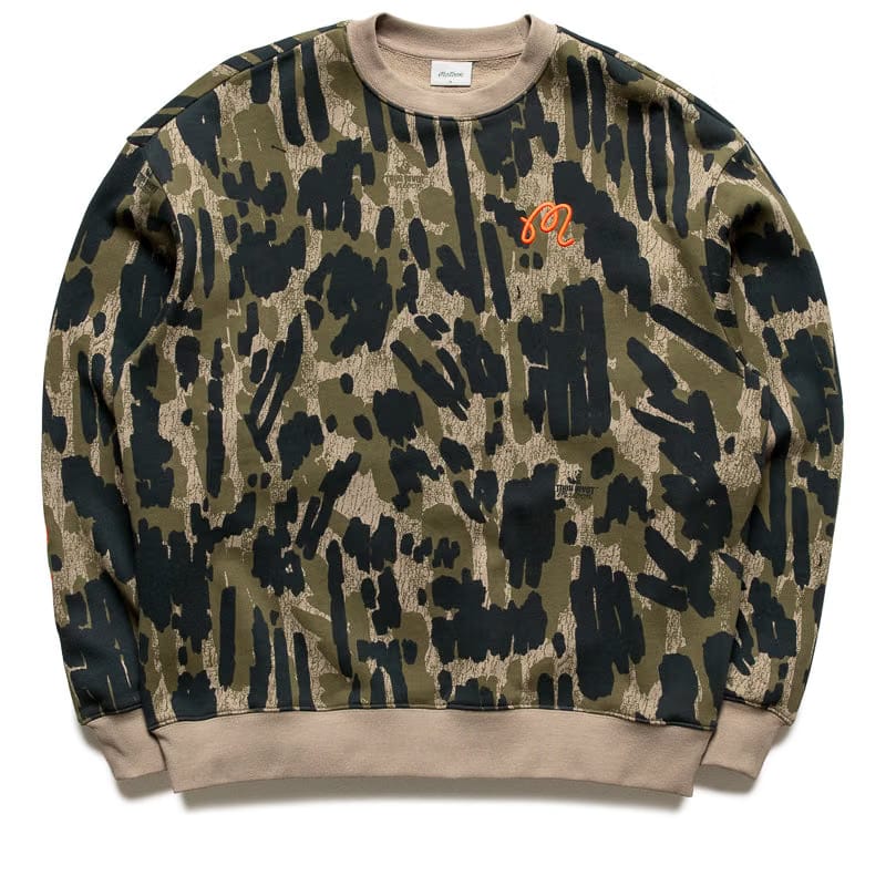 Malbon Golf Tour Divot Range Sweatshirt - Bark Camo