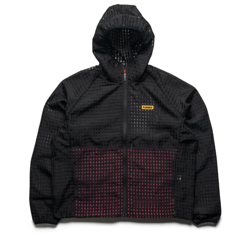 Pleasures System Plaid Hooded Jacket - Black