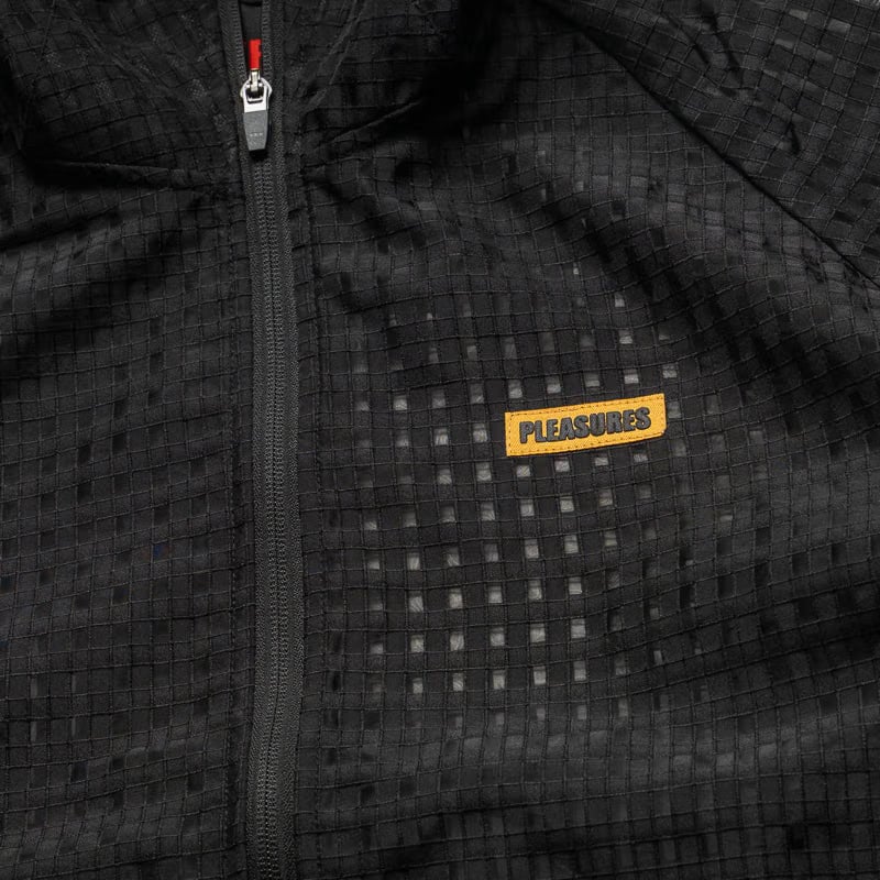 Pleasures System Plaid Hooded Jacket - Black