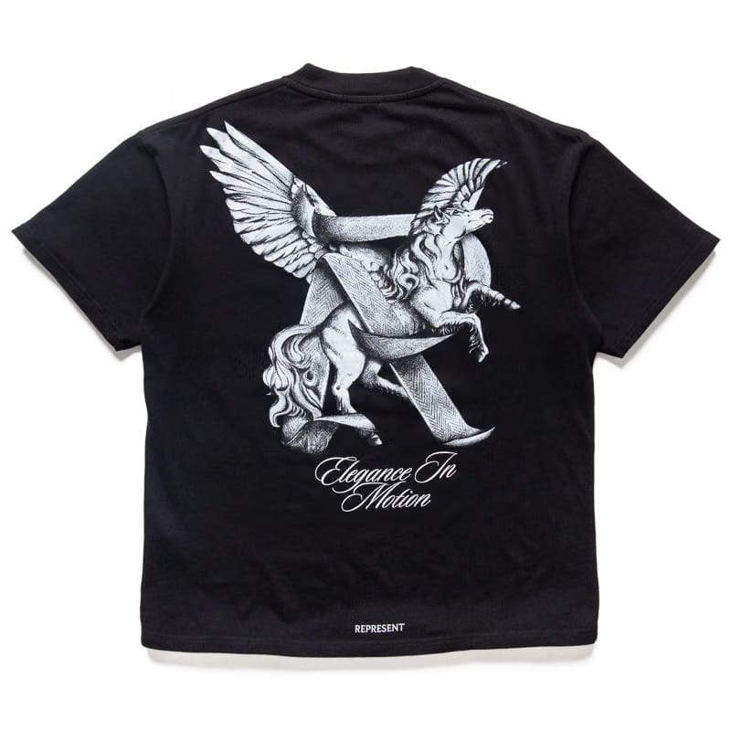 Represent Elegance In Motion Tee - Jet Black
