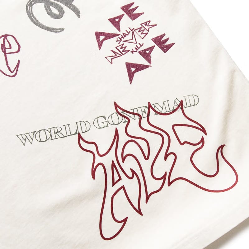 BAPE A Bathing Ape Overall Print Tee - Ivory