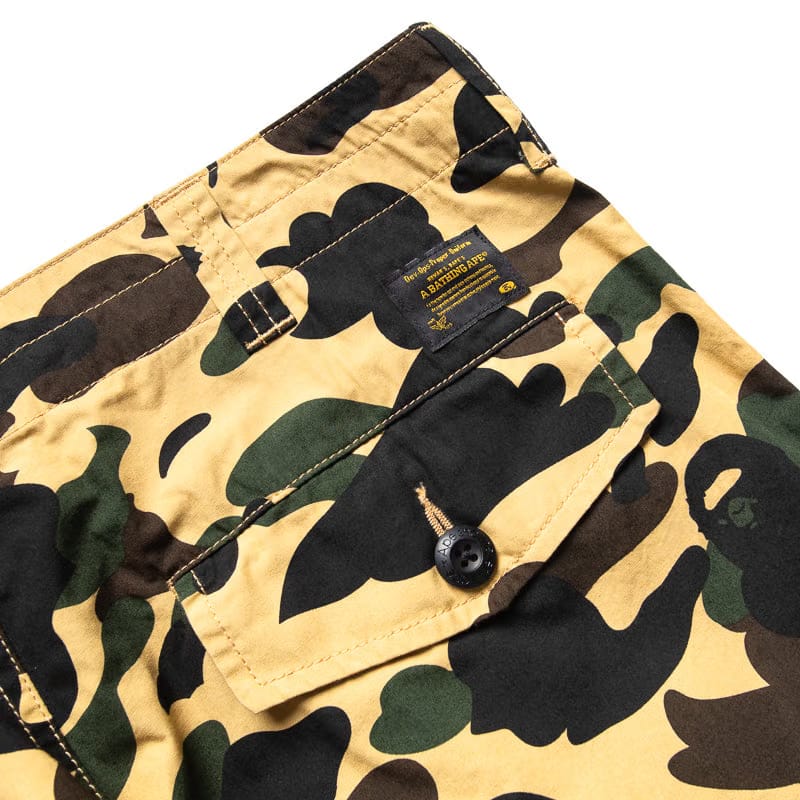 BAPE A Bathing Ape 1st Camo 6 Pocket Pants - Yellow