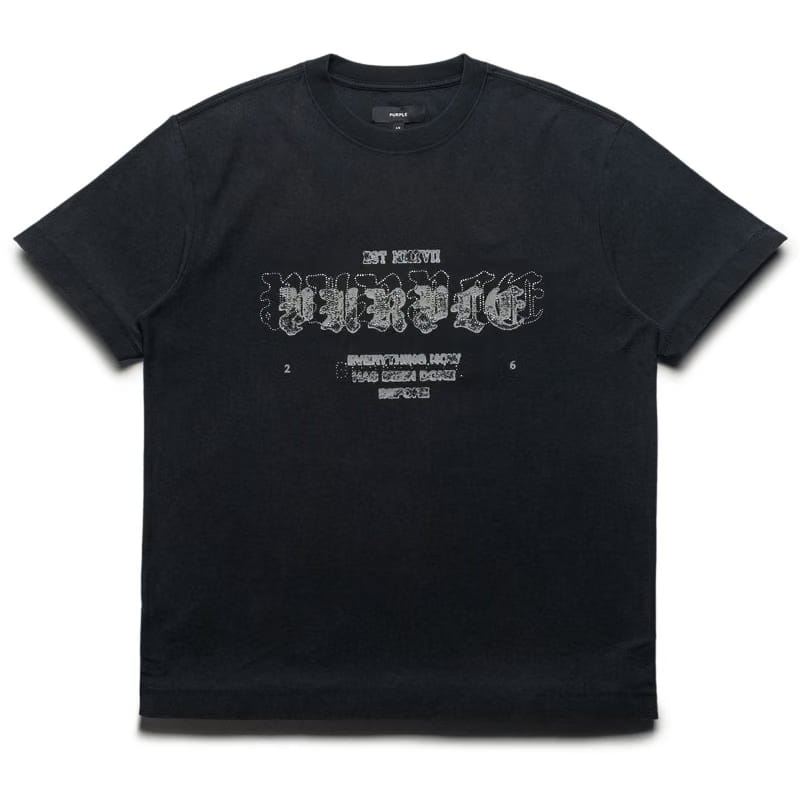 Purple Brand Crystal Layer Tee - Black