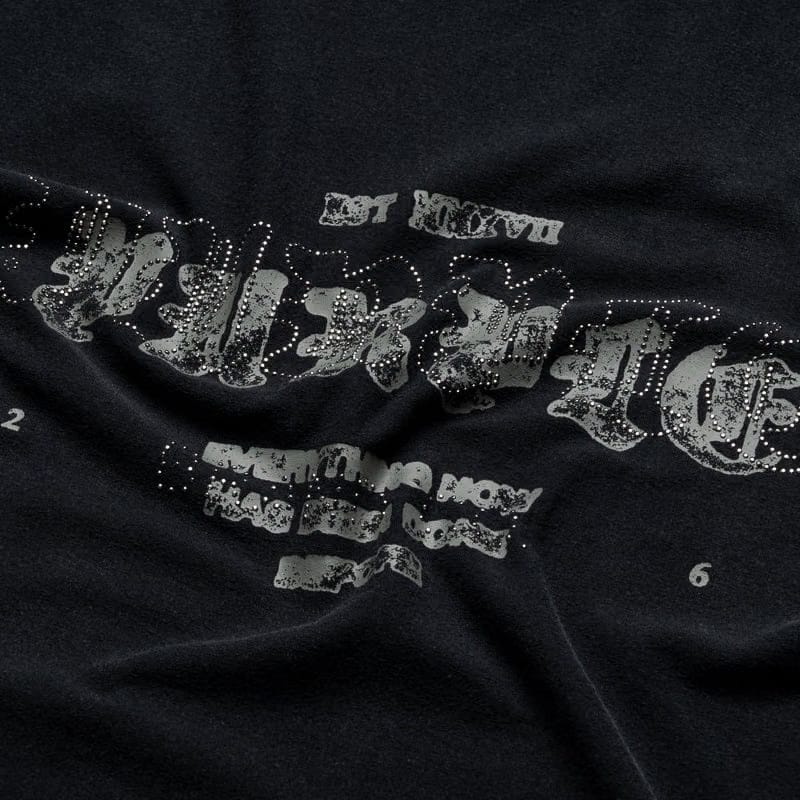 Purple Brand Crystal Layer Tee - Black