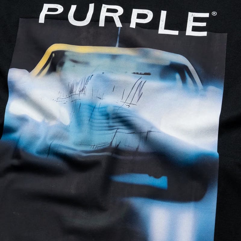 Purple Brand Headlights Tee - Black