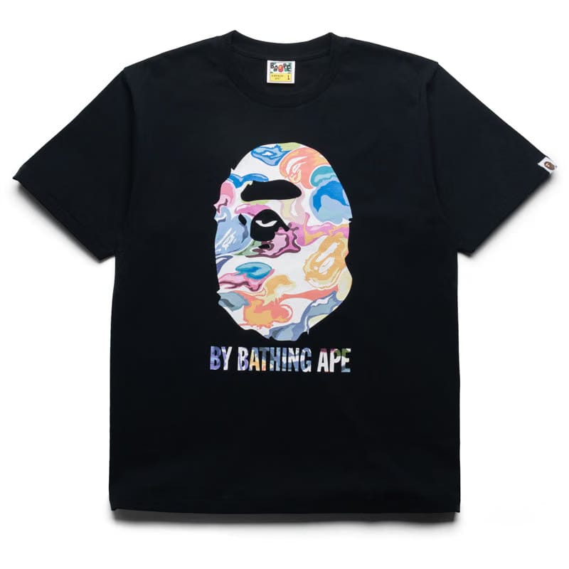 BAPE A Bathing Ape Art Camo By Bathing Ape Tee - Black