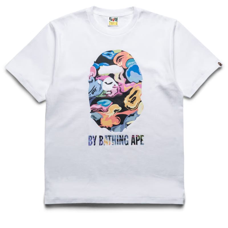 BAPE A Bathing Ape Art Camo By Bathing Ape Tee - White