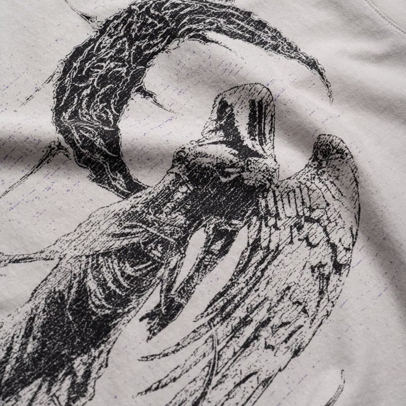Revenge Scythe Tee - Cement/Purple