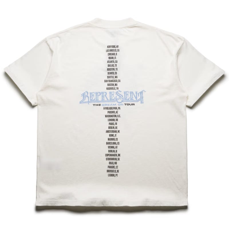 Represent Golden Tour Tee - Flat White