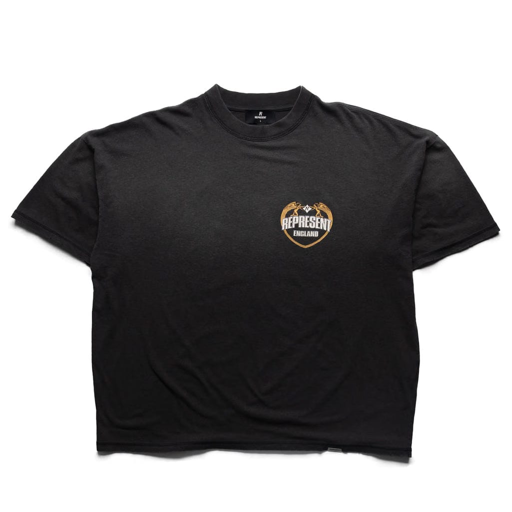 Represent Angel Border Tee - Stained Black