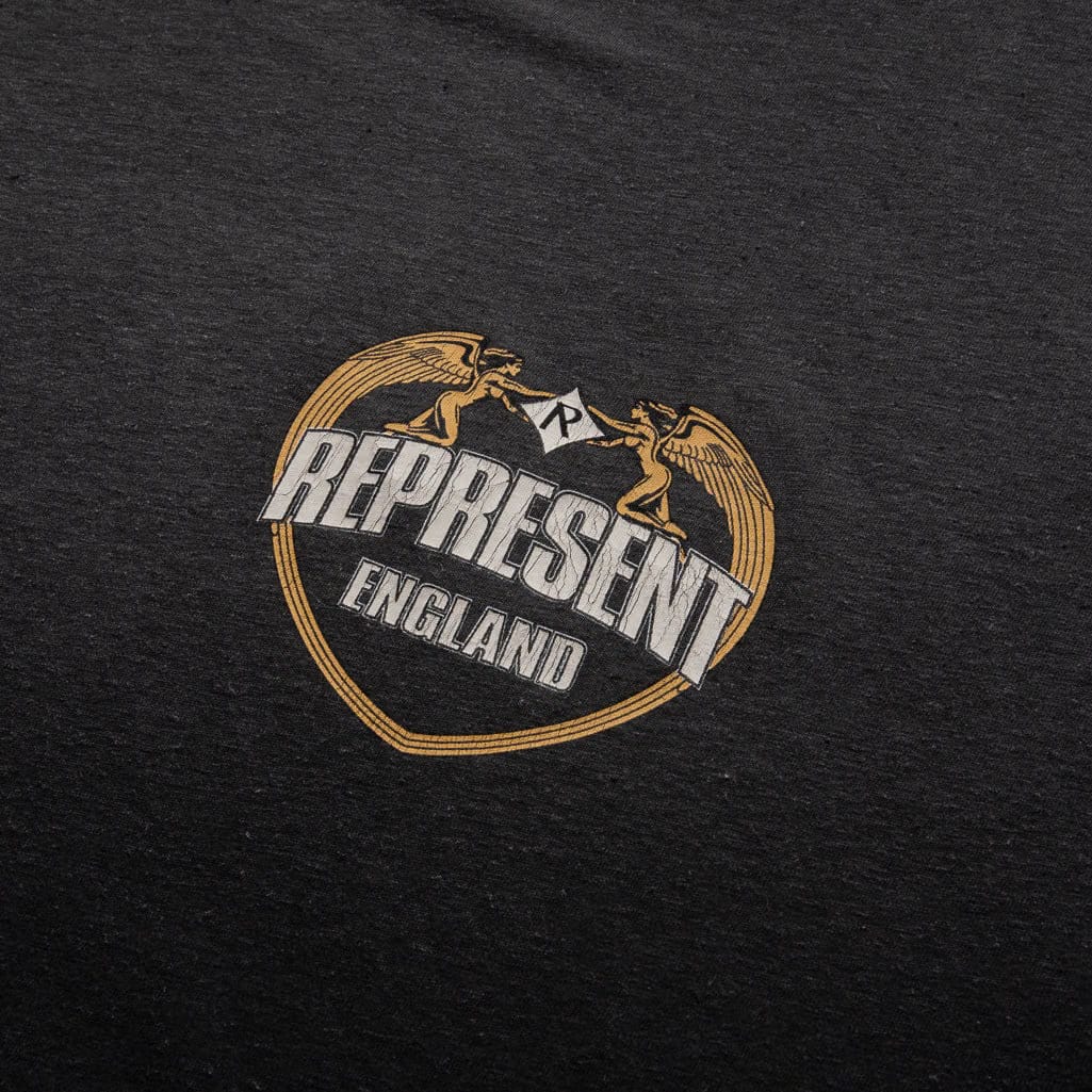 Represent Angel Border Tee - Stained Black