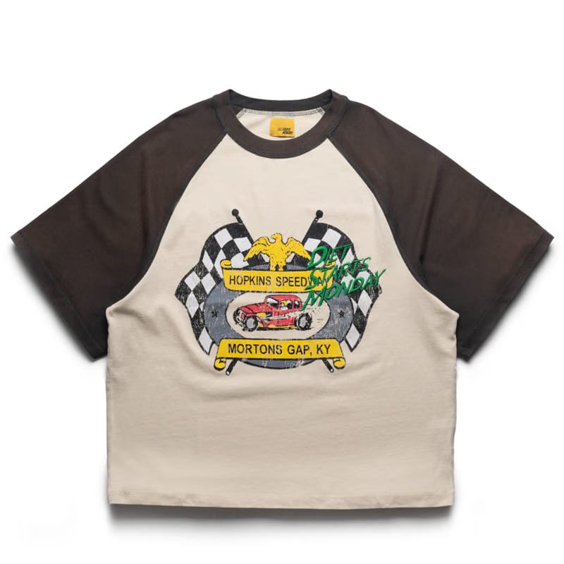 Diet Starts Monday Mortons Gap Raglan Tee - Vintage Black/Antique White
