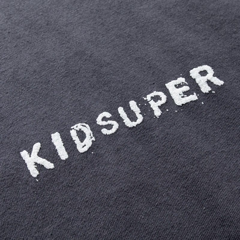 KidSuper Low Center Mini Logo Tee - Washed Black