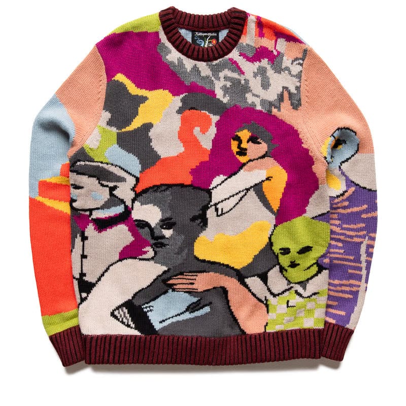 KidSuper Two Step Hand Embroidered Sweater - Multi