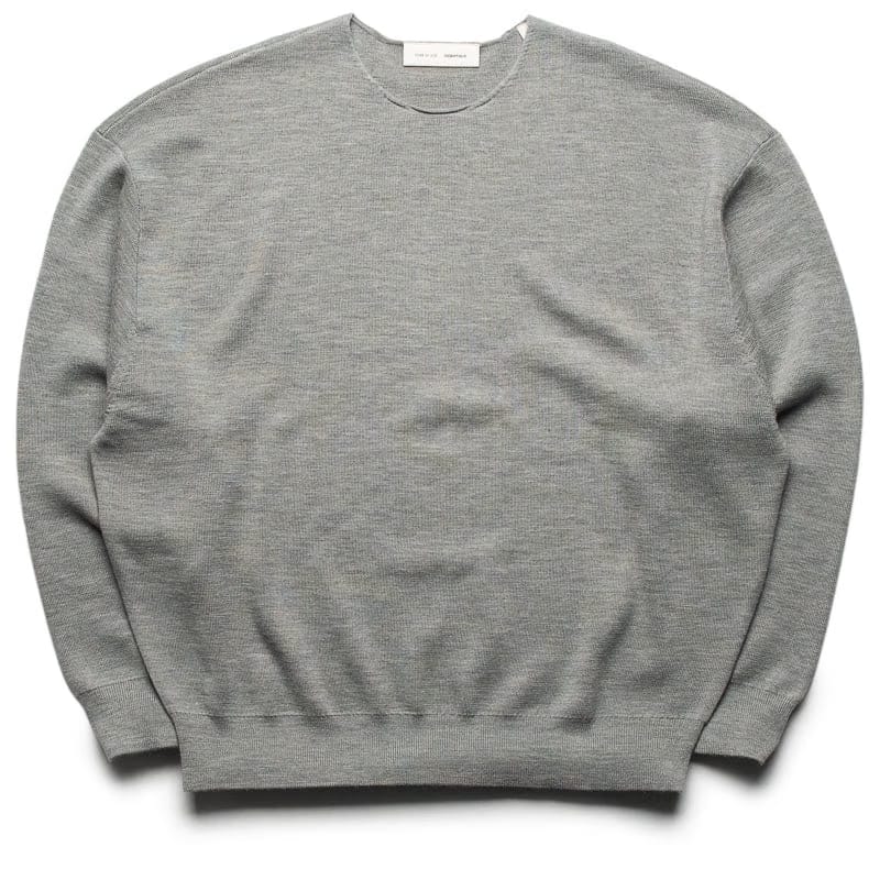 Fear Of God Essentials Merino L/S Crewneck Sweater - Concrete Heather