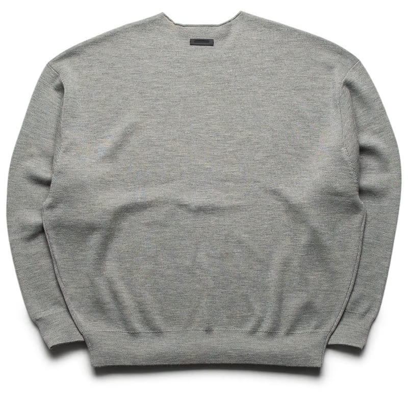 Fear Of God Essentials Merino L/S Crewneck Sweater - Concrete Heather