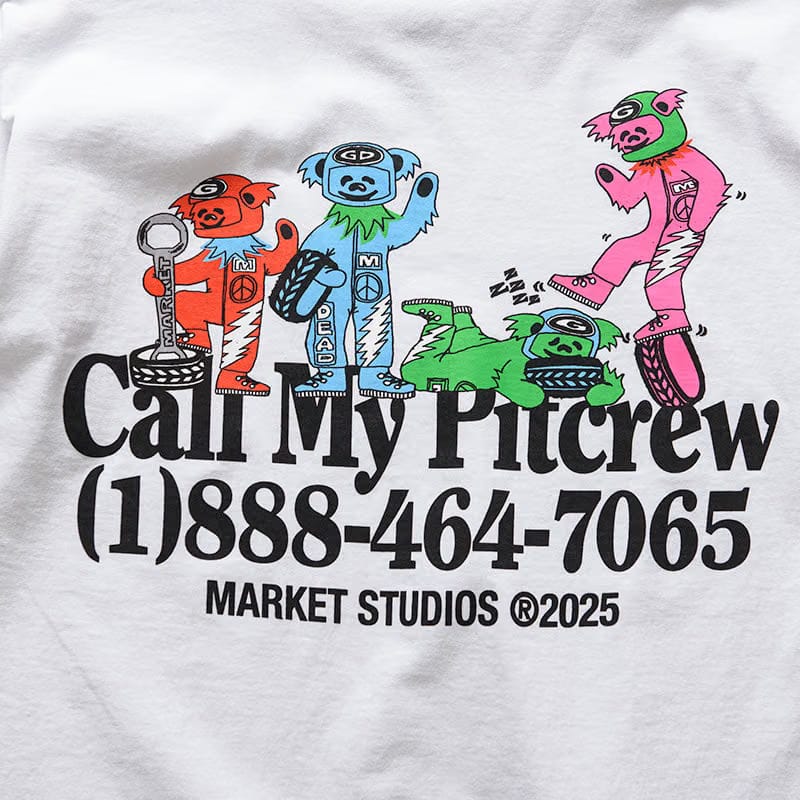 Market x Grateful Dead Call My Pitcrew Tee - White