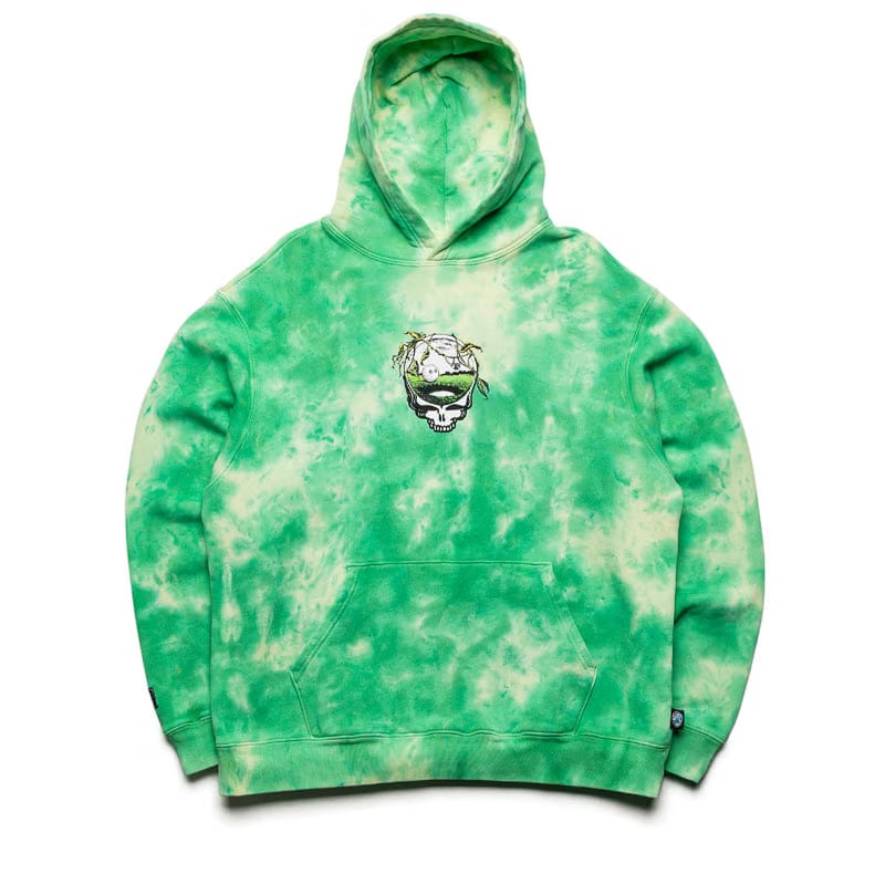 Malbon Golf x Grateful Dead Fesque Hoodie - Green Tie Dye