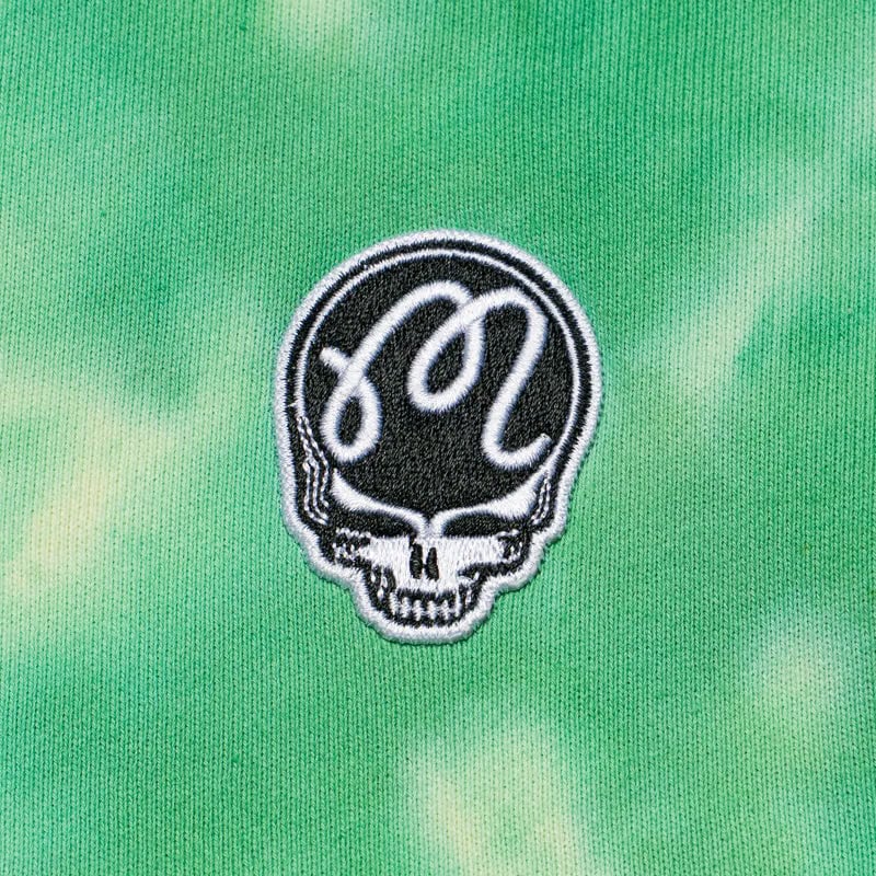 Malbon Golf x Grateful Dead Range Sweatshirt - Green Tie Dye