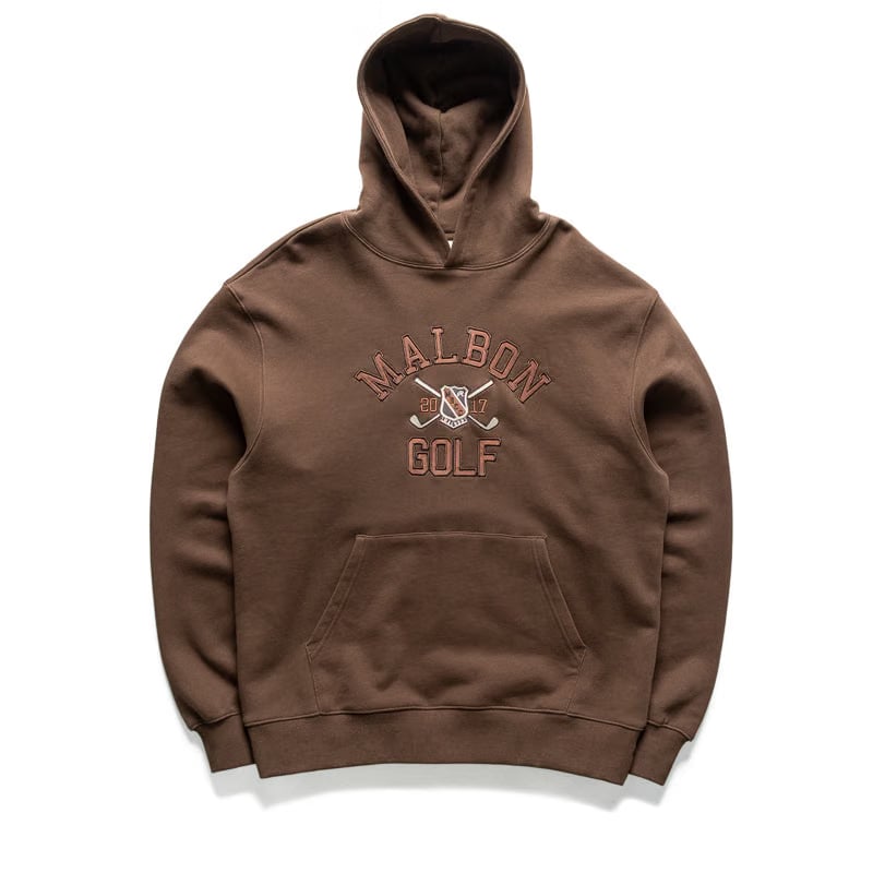 Malbon Golf Fesque Crest Hoodie - Brown