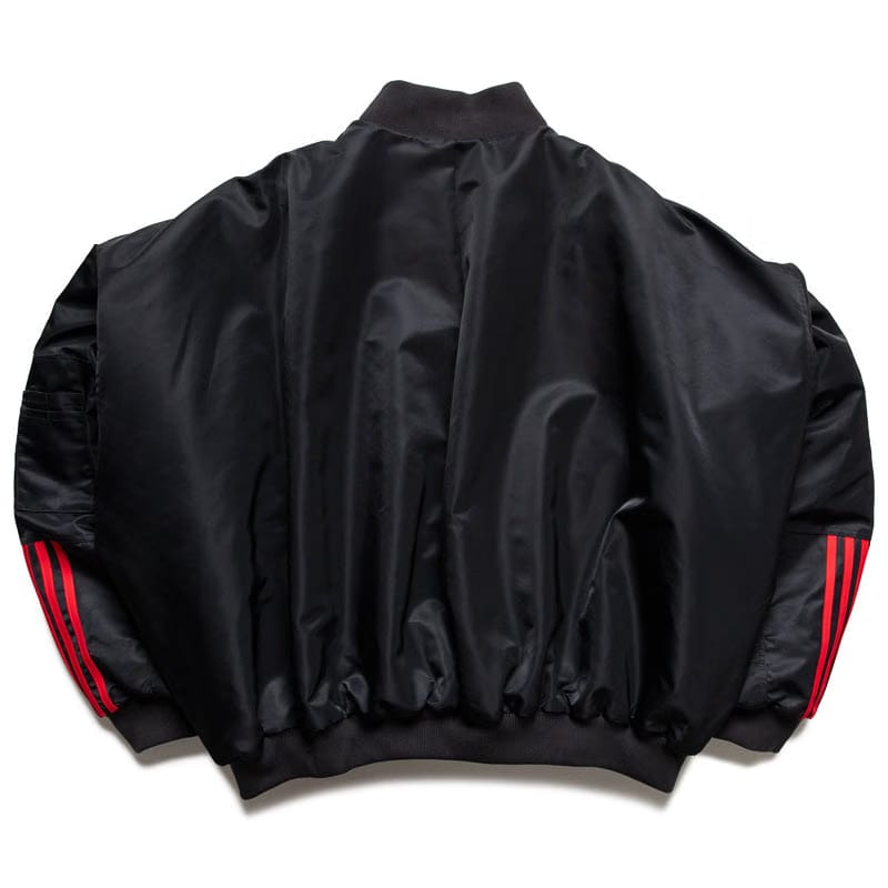 adidas Willy Chavarria x Adidas Satin Bomber Jacket - Black