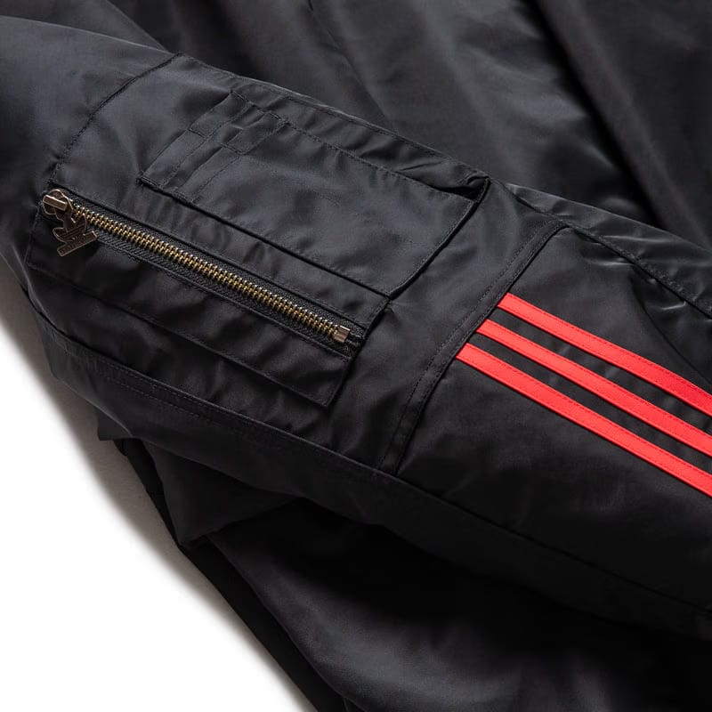 adidas Willy Chavarria x Adidas Satin Bomber Jacket - Black