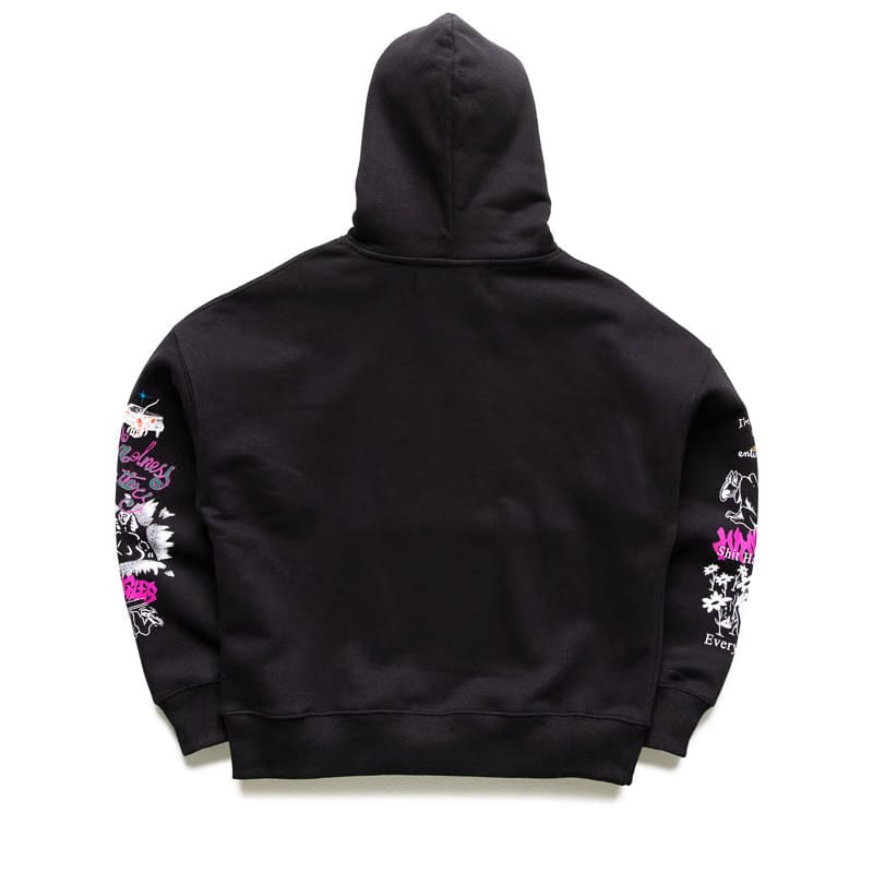 Jungles Test Print Hoodie - Black