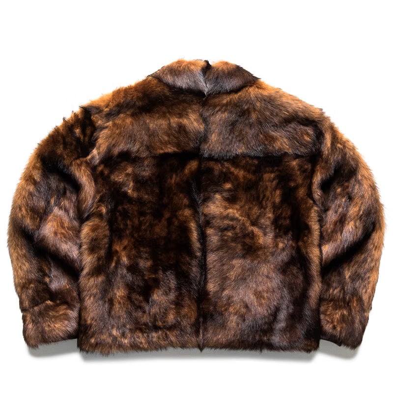 Purple Brand Shearling Zip Up Jacket - Brown