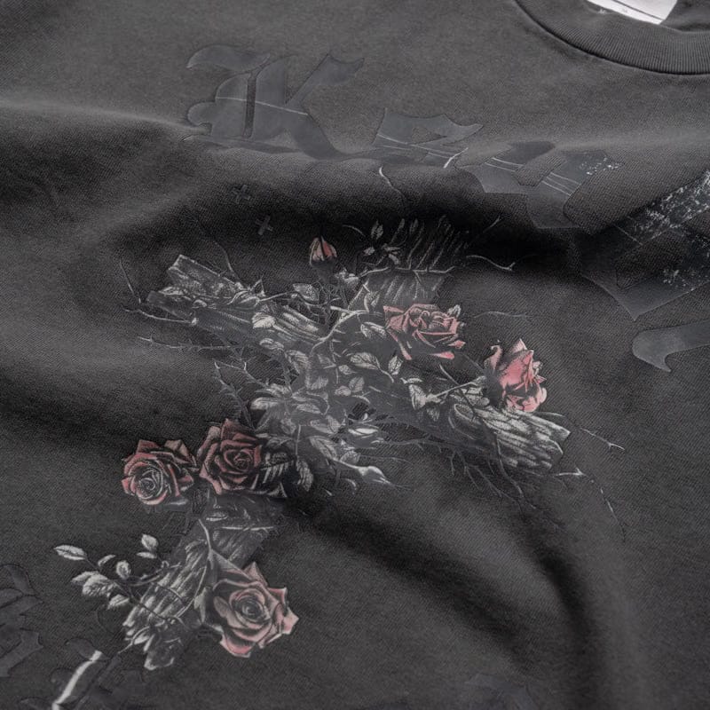 Ksubi Thorned Ekcess Tee - Charcoal