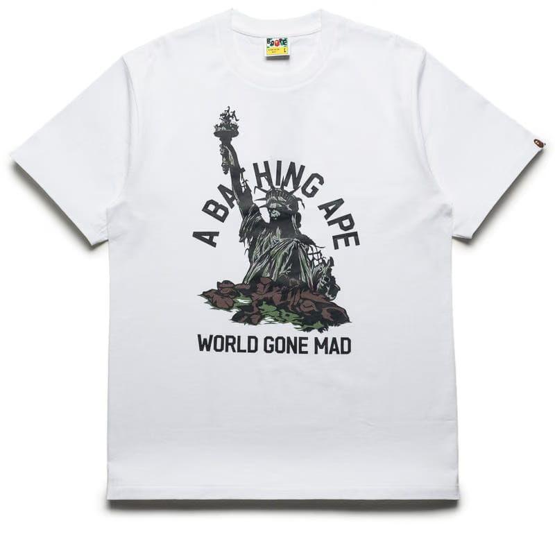 BAPE A Bathing Ape Statue Of Liberty Tee - White