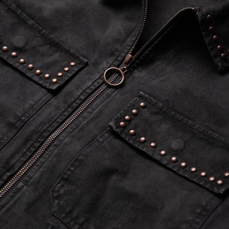 Pleasures Cowhide Work Jacket - Black