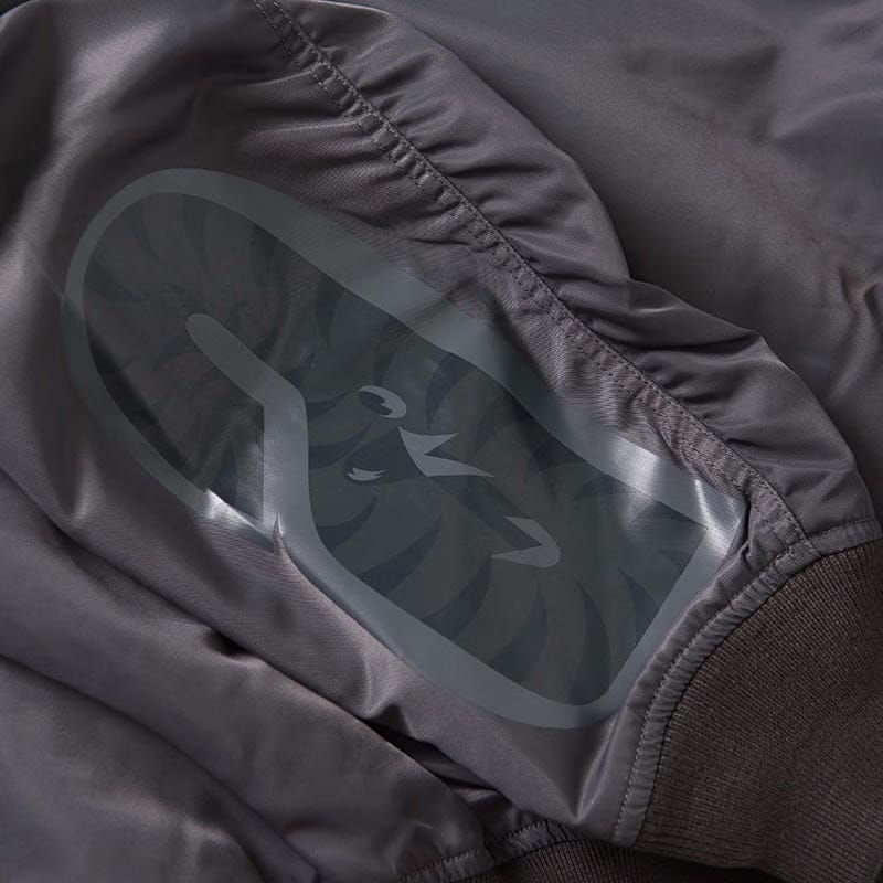 BAPE A Bathing Ape Tonal Shark MA-1 Bomber Jacket - Charcoal