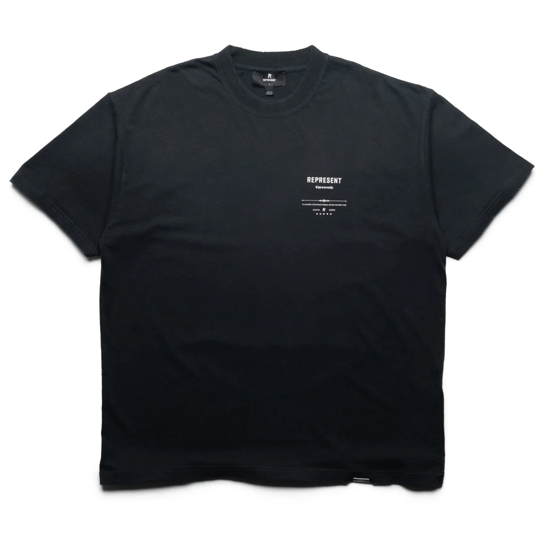 Represent Revere Manor Tee - Stained Black
