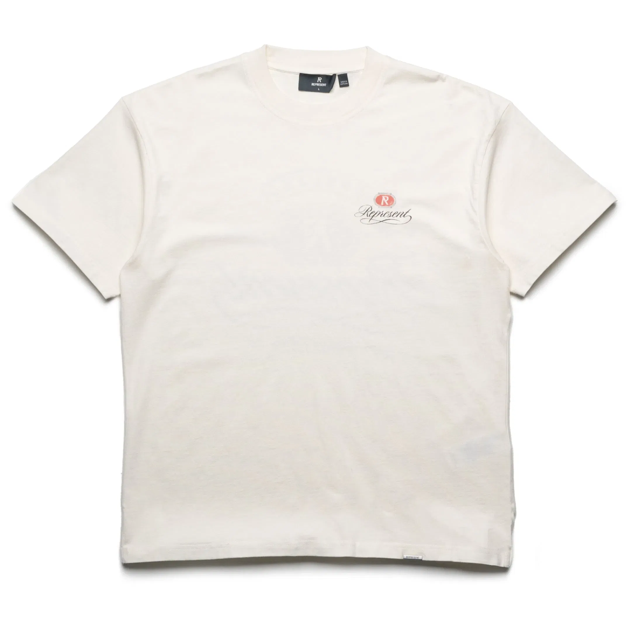 Represent Grand Vintage Hand Drawn Tee - Aged White