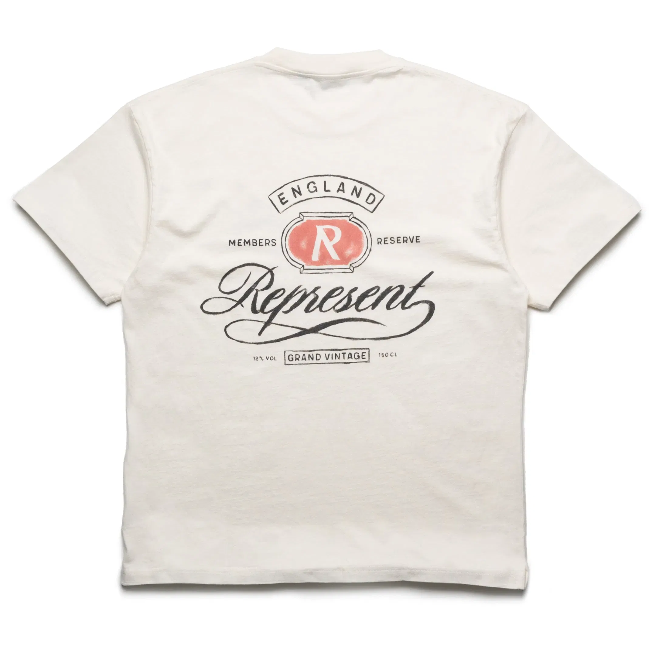 Represent Grand Vintage Hand Drawn Tee - Aged White