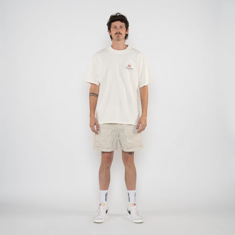 Represent Grand Vintage Hand Drawn Tee - Aged White