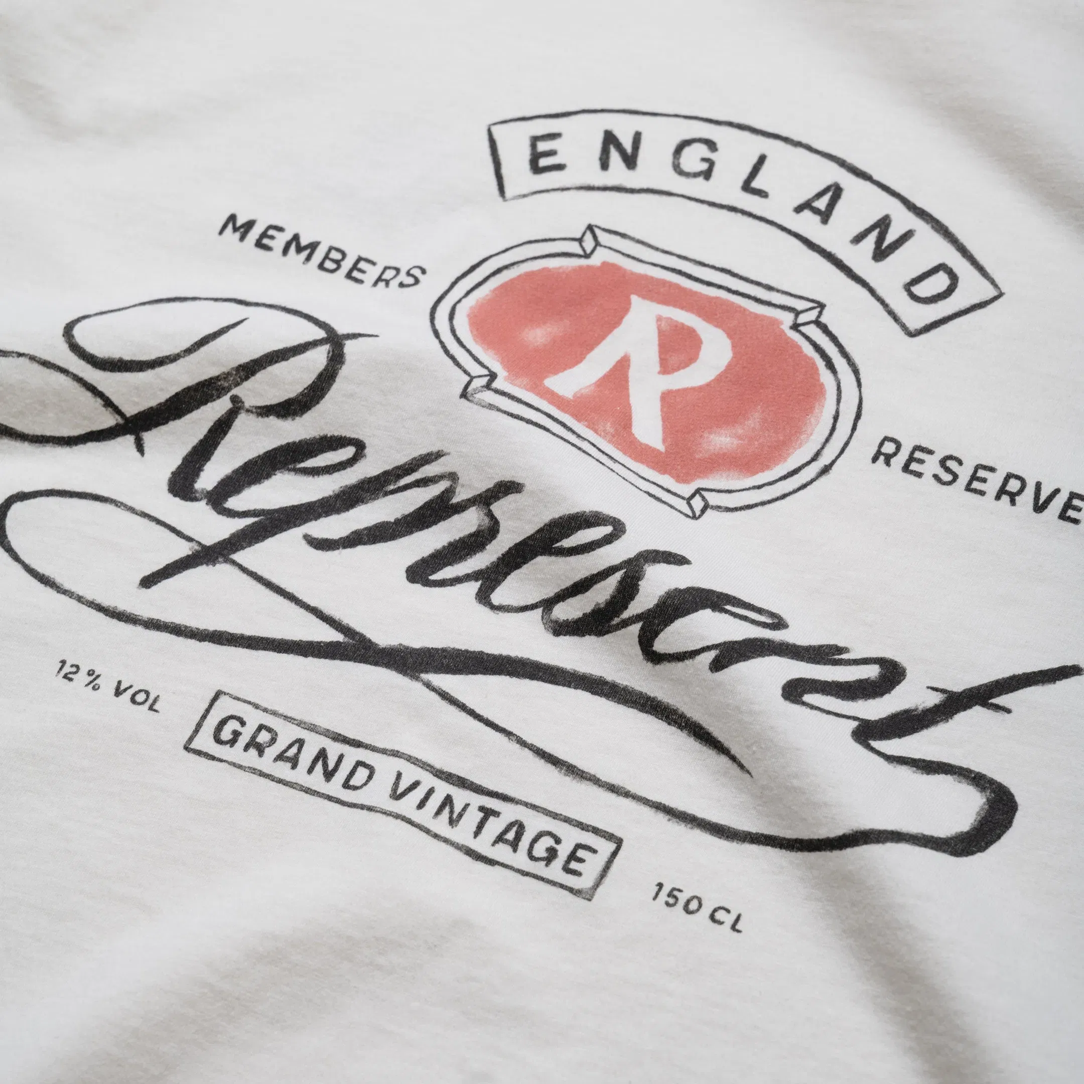 Represent Grand Vintage Hand Drawn Tee - Aged White