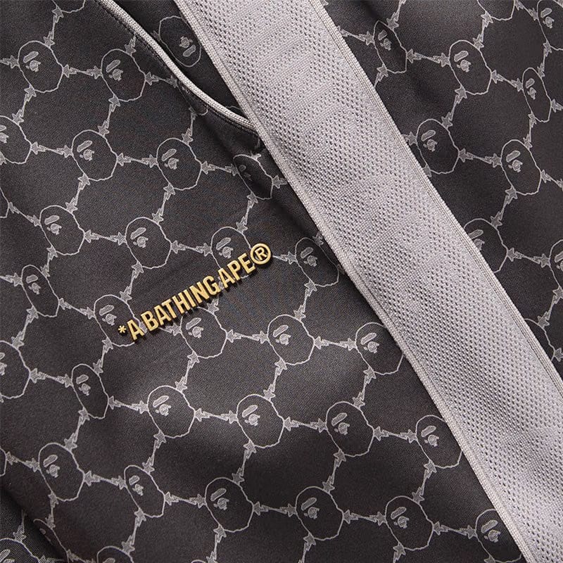 BAPE A Bathing Ape College Monogram Sweat Shorts - Black