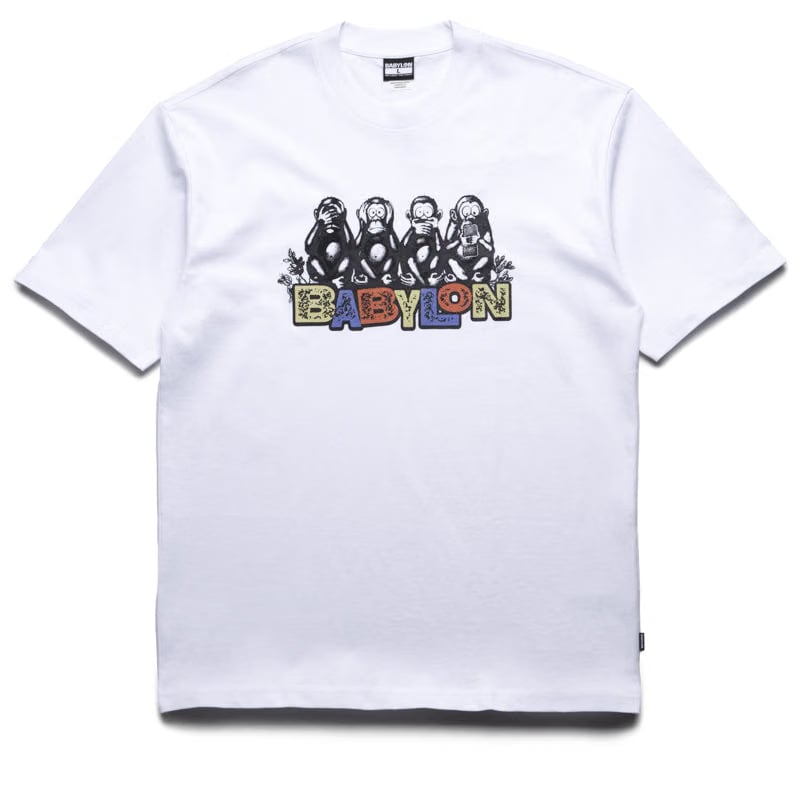 Babylon Monkey Business Tee - White
