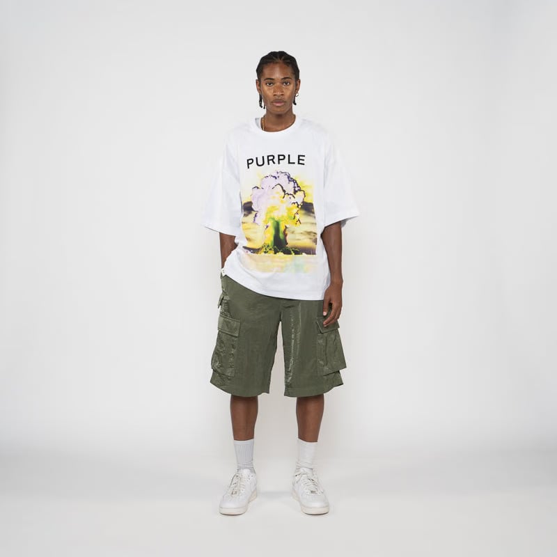 Purple Brand Force Majeure Tee - White