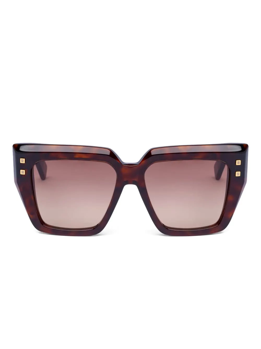 studded geometric-frame sunglasses
