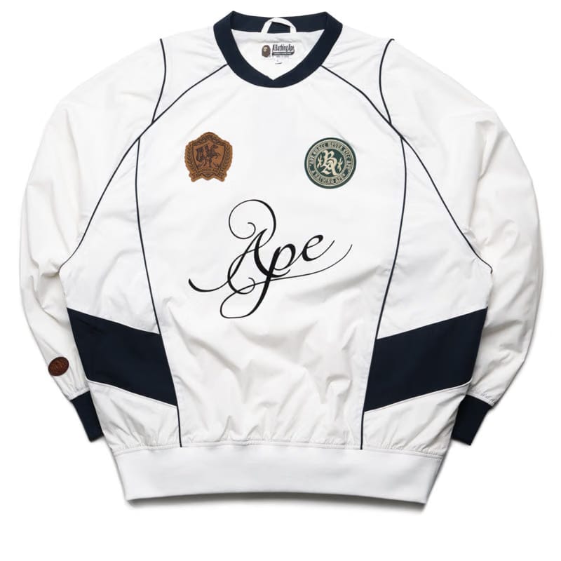 BAPE A Bathing Ape Multi Logo Pullover - White